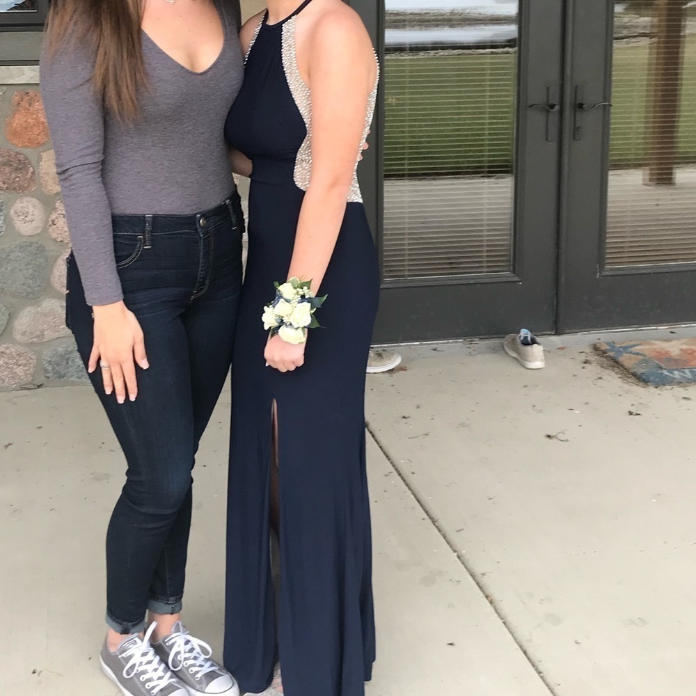 Navy Blue Prom Dress